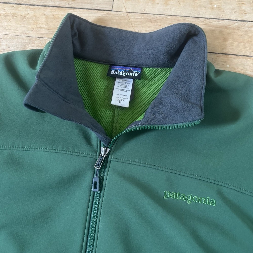 Patagonia Adze Jacket Full Zip Softshell Polartec Mens XL Green Gorpcore Outdoor - Picture 2 of 7